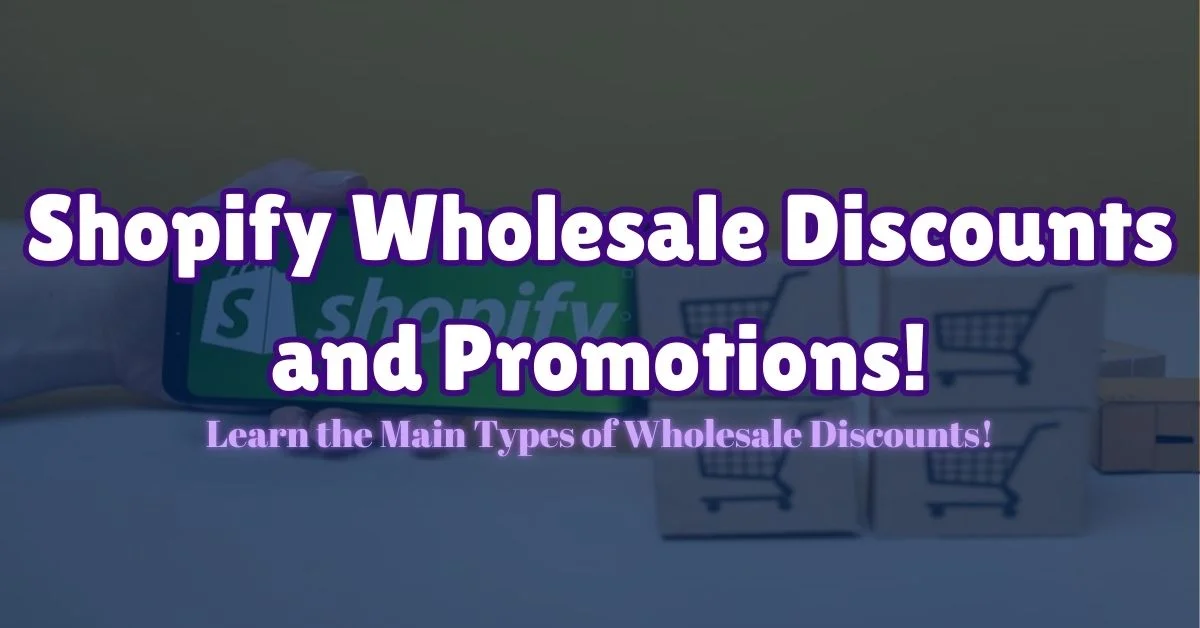 The Main Types of Shopify Wholesale Discounts and Promotions!