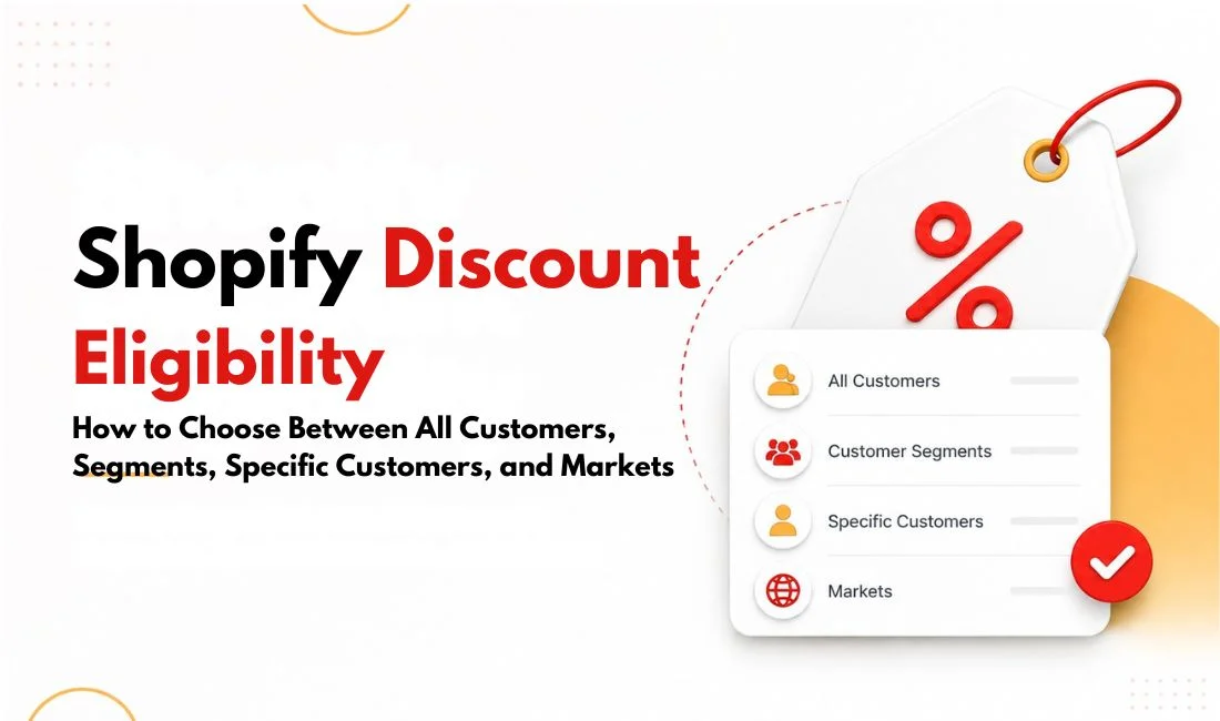 Shopify-Rabattberechtigung: Alle Kunden, Segmente, bestimmte Kunden oder Märkte richtig auswählen