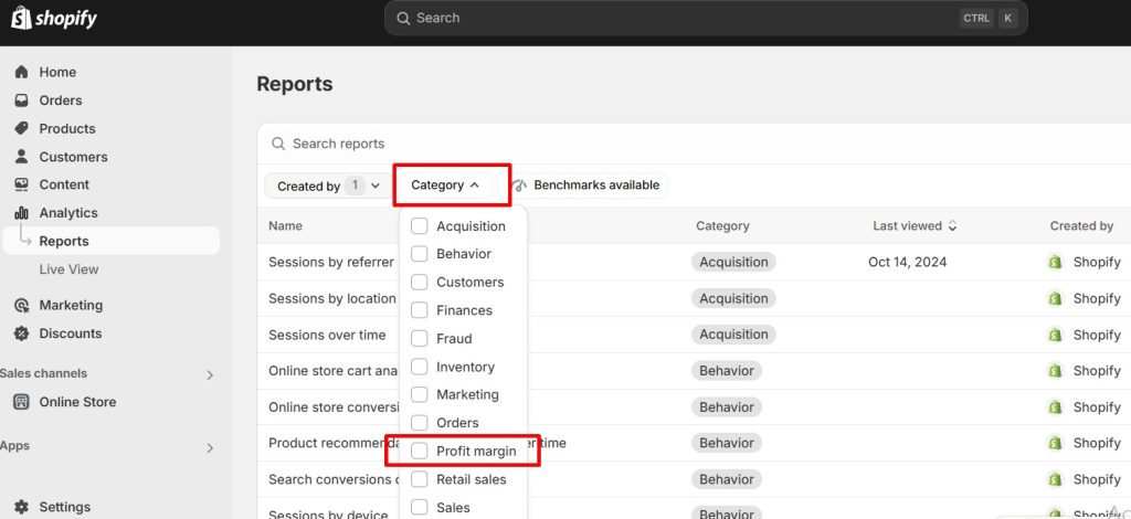 Calculating Profit Margins - Shopify_Analytics_Profit_Margin