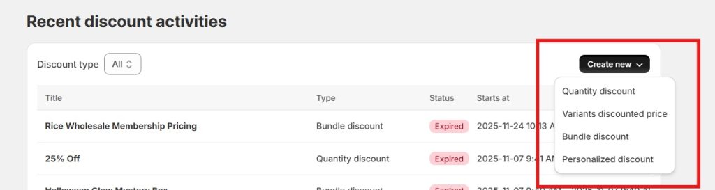 Valentine's Day Discounts for Shopify - DiscountRay options