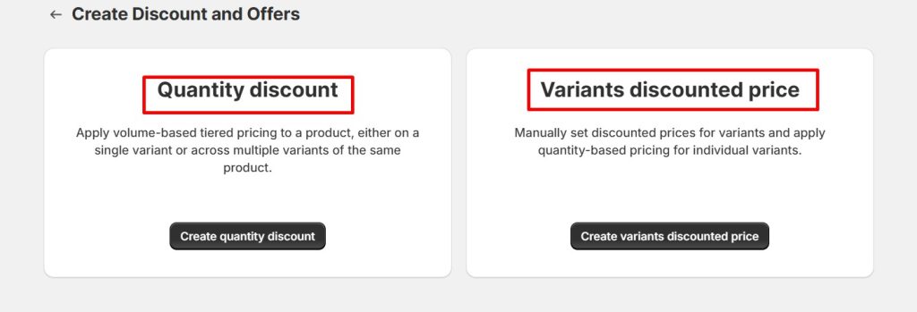 Volume-Based Discounts DiscountRay Options