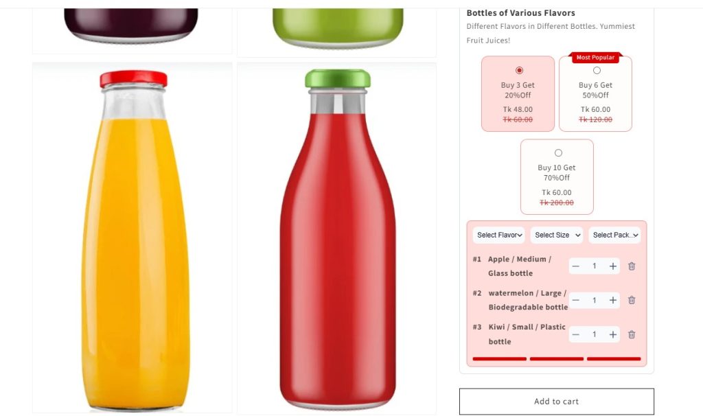 wholesale juice bottles - Product Page by DiscountRay