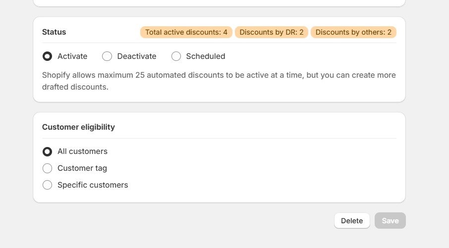 automate salon pricing - DiscountRay Schedule and Customer Eligibility