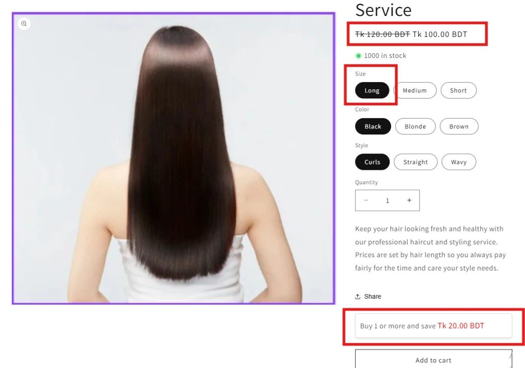 automate salon pricing - DiscountRay for Long Hair