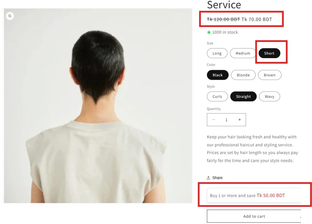 automate salon pricing - DiscountRay for Short Hair