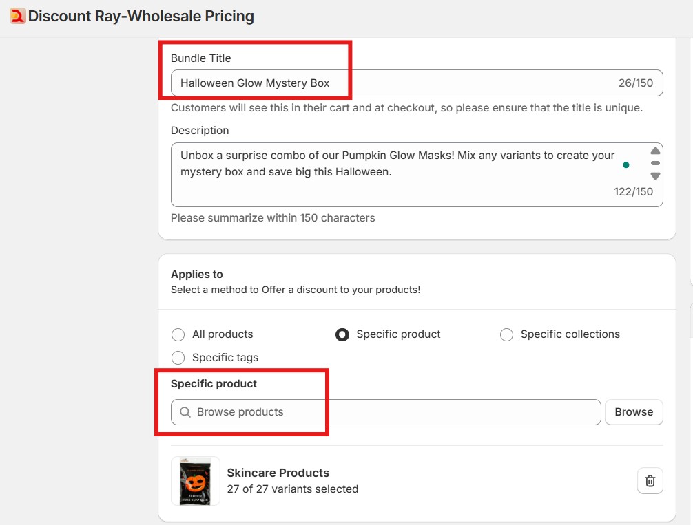 halloween promotion ideas - DiscountRay bundle discounts