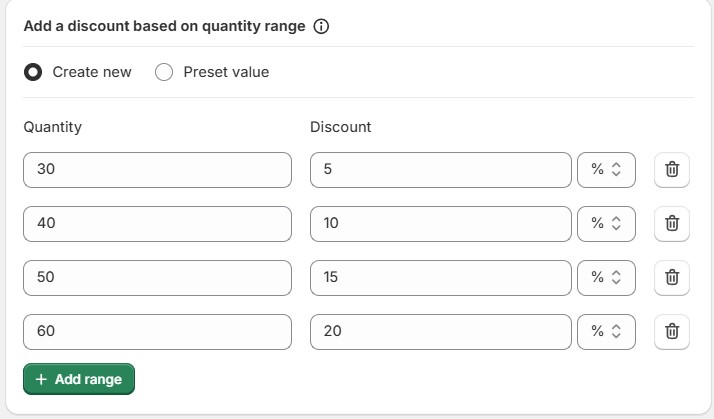 remises sur volume sur le filament PLA