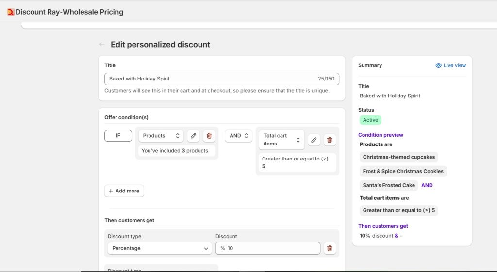 personalized discount by DiscountRay
