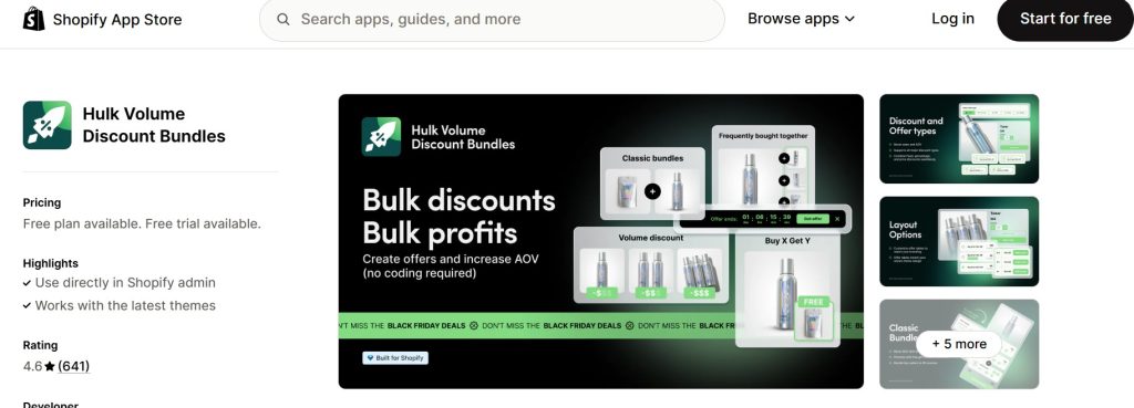 shopify wholesale discount apps - Hulk shopify app store
