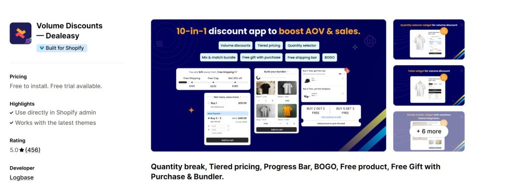 shopify wholesale discount apps - dealeasy shopify app store