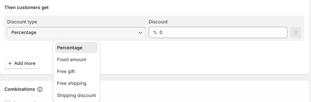 different types of discounts