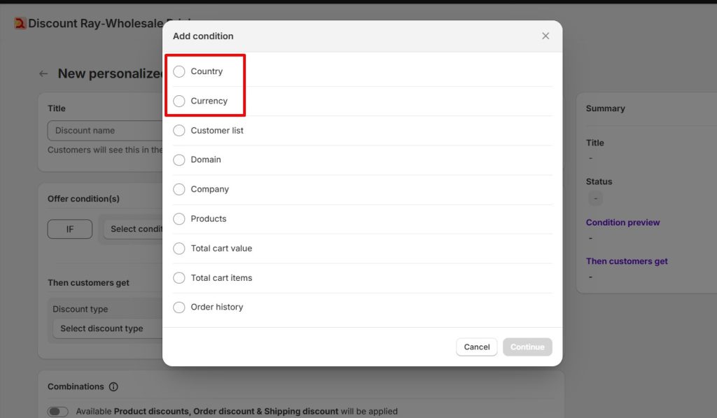 Offer market-specific discount by DiscountRay’s personalized discount