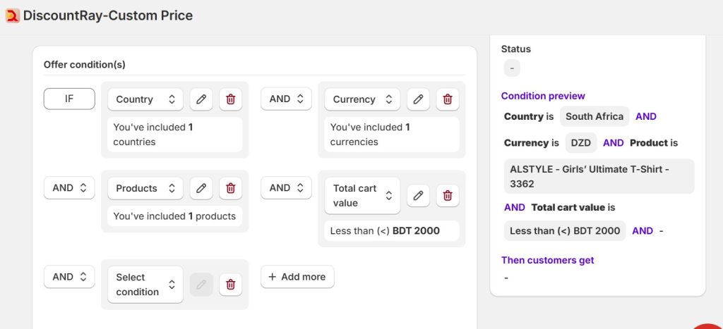 eid deals - discountray personalized discount conditions