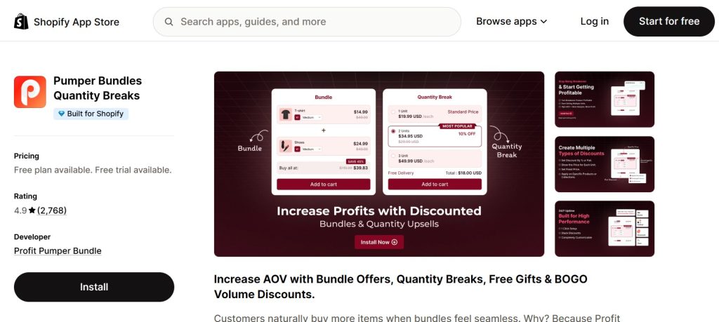 Shopify Volume Discount Apps - pumper