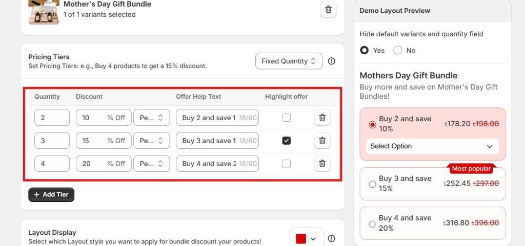 mothers day discounts - discountray pricing tiers