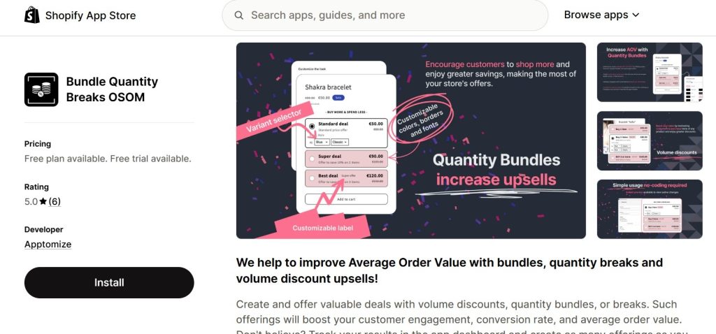 best shopify tiered discount apps - bundle quantity breaks