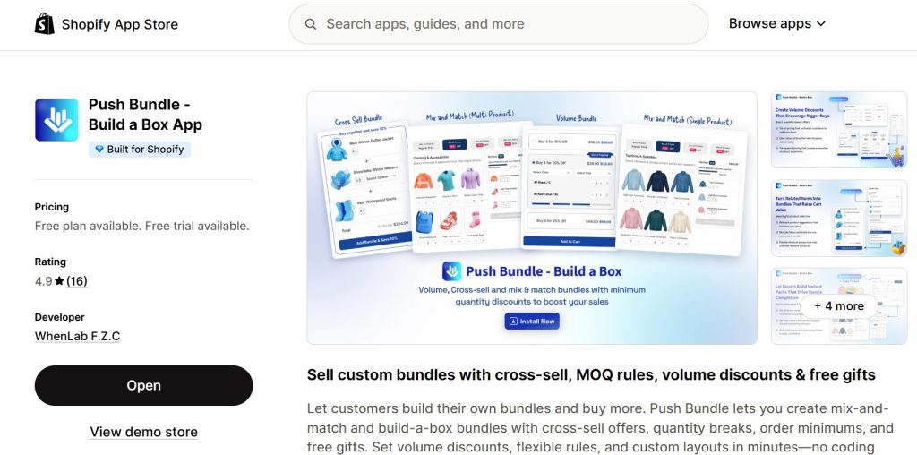 Pumper Bundles alternatives Shopify - pushbundle