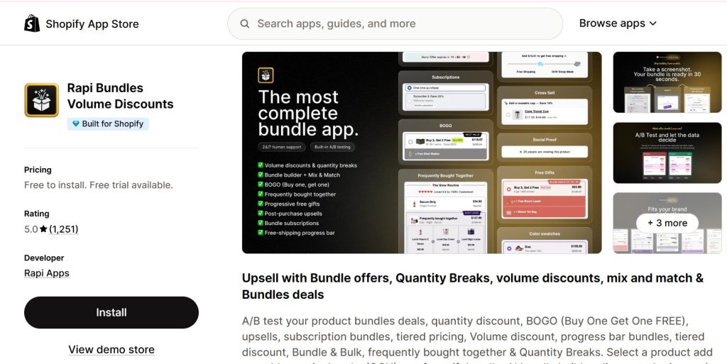 Pumper Bundles alternatives Shopify - rapi