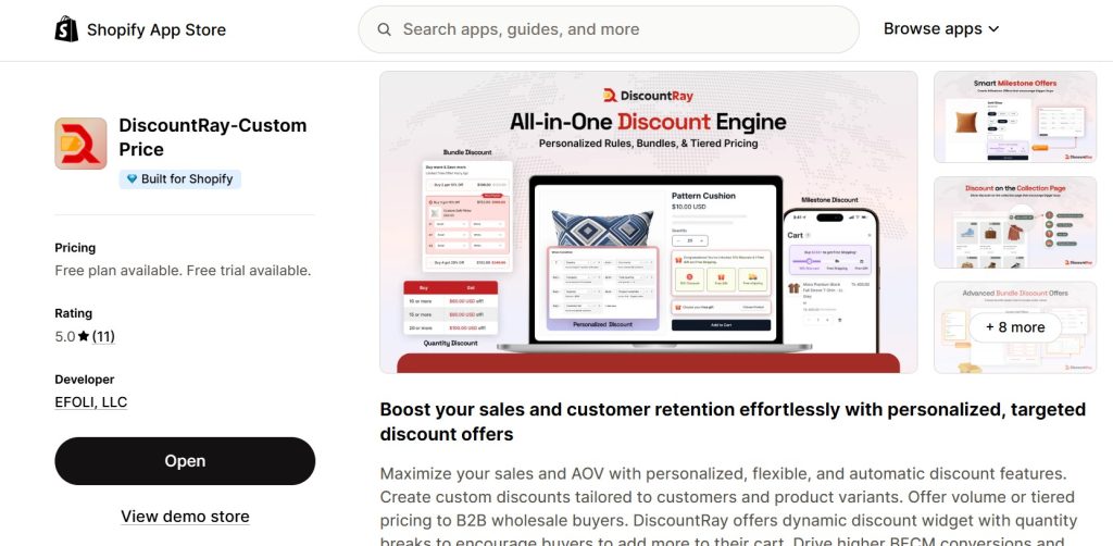 Shopify discount apps for holiday sales - discountray