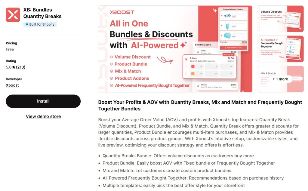 XB: Bundles Quantity Breaks