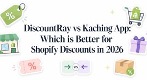 discountray vs kaching app shopify - feature image