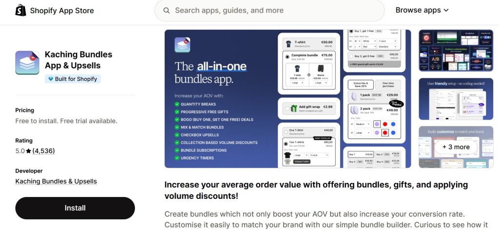 Discountray vs KachingアプリShopify - Kaching Shopifyアプリストア