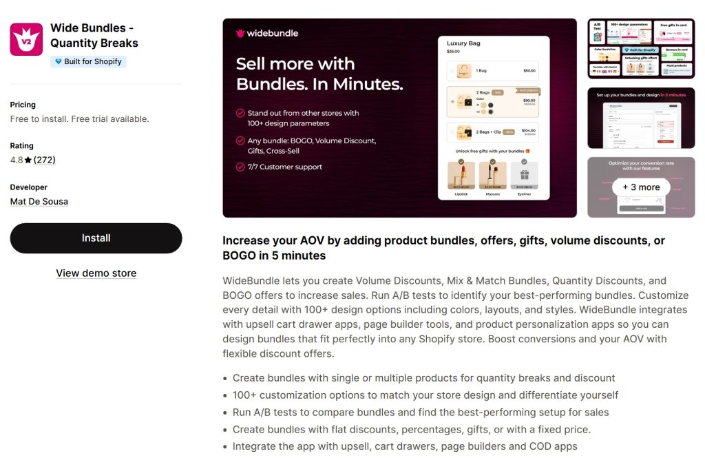 Wide bundles